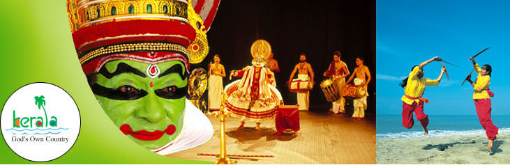 Kerala Tourism Website Homepage