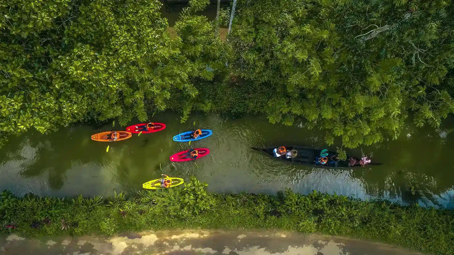 Aerial view of Maravanthuruthu in Kottayam Aerial view of Maravanthuruthu in Kottayam