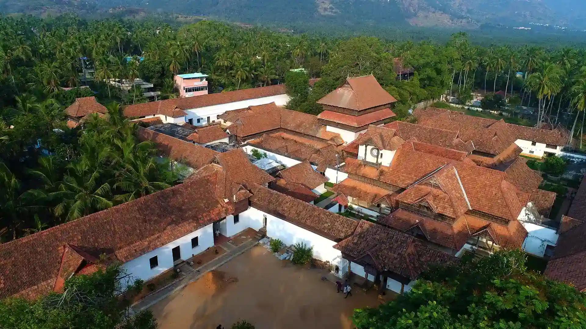 Aerial view of Padmanabhapuram Palace complex Aerial view of Padmanabhapuram Palace complex