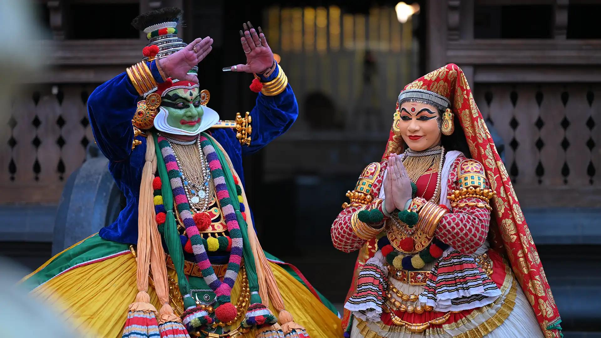 Kathakali Portrayals of Krishna and Panchali Kathakali Portrayals of Krishna and Panchali