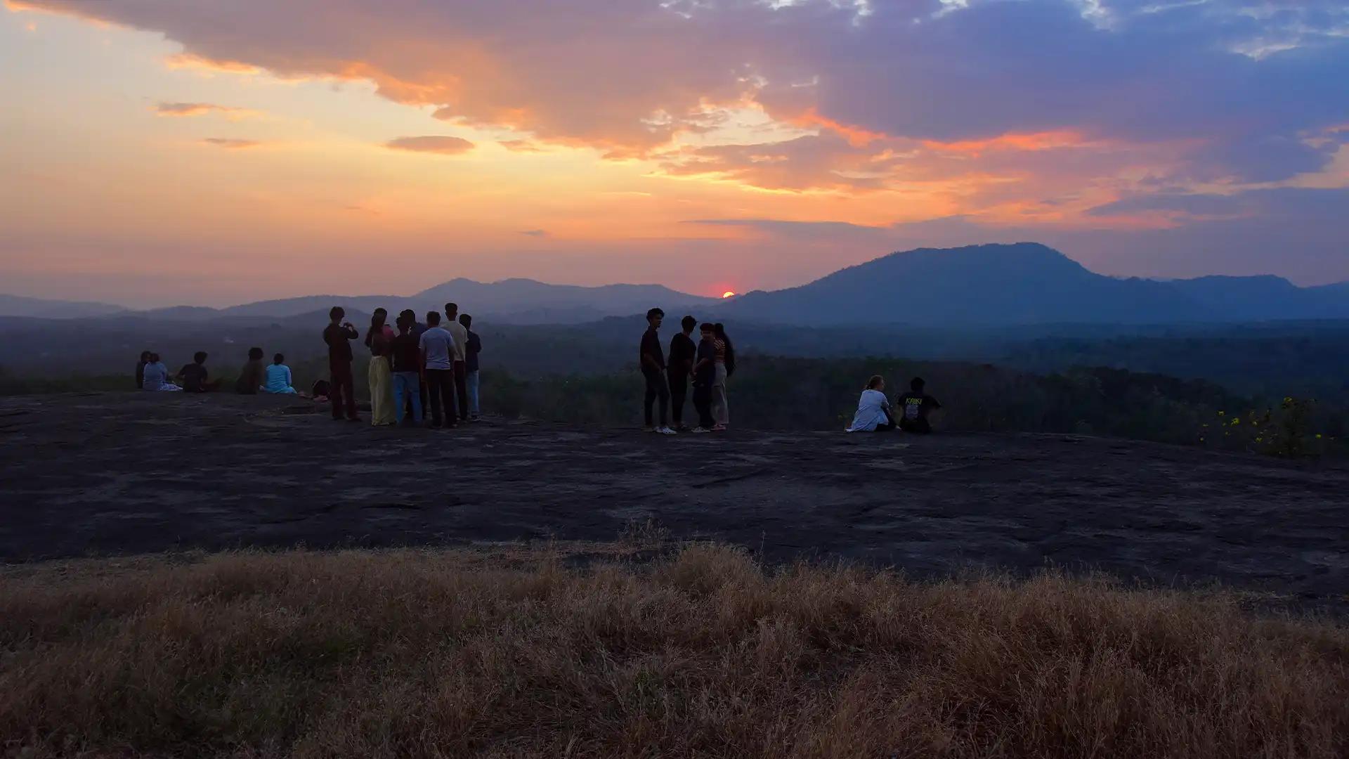 Gathered in stillness, watching the sun’s final glow over Vavumala Gathered in stillness, watching the sun’s final glow over Vavumala