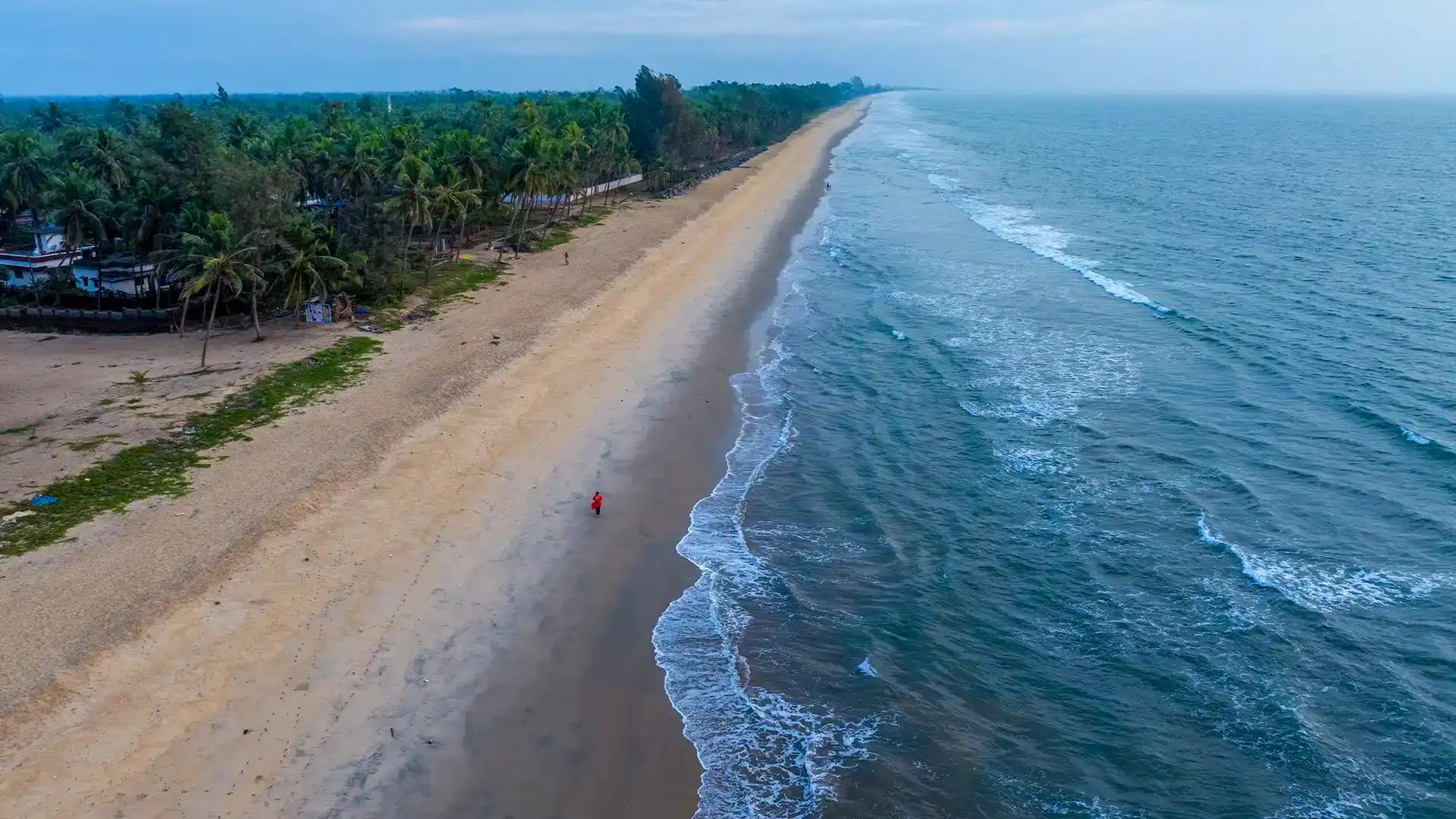 Thaikadappuram Beach Aerial View Thaikadappuram Beach Aerial View