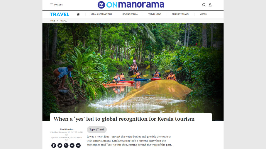 When a 'yes' led to global recognition for Kerala Tourism