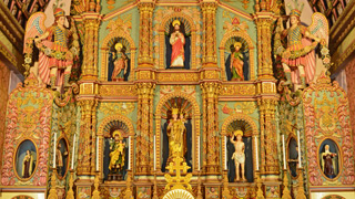 Inside view of Champakulam Church