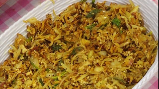 Dry Prawns with Cabbage