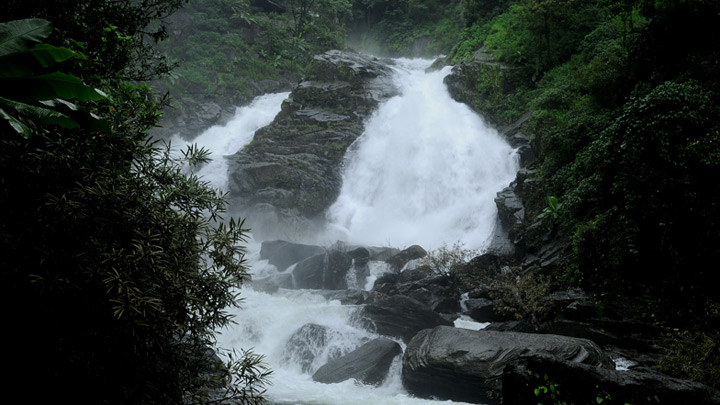 Meenmutty Waterfalls – famous for Jungle Trekking at Kalpetta, Wayanad 