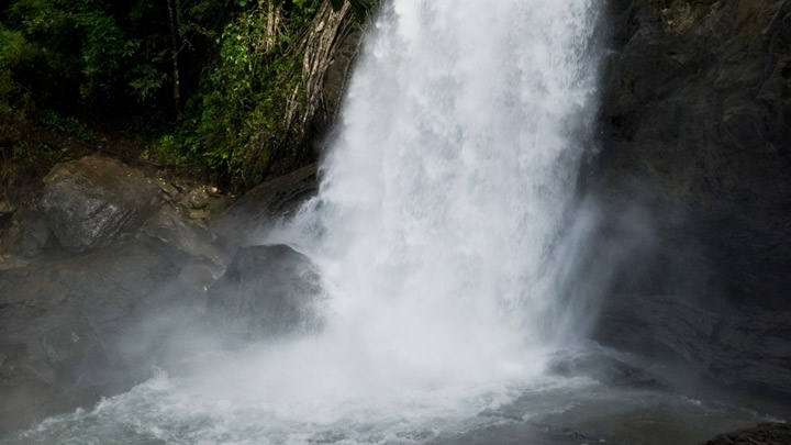 Sentinel Rock Waterfalls in Wayanad