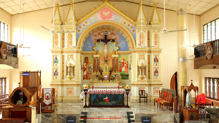 The  Holy Cross Church at Mapranam, Thrissur 