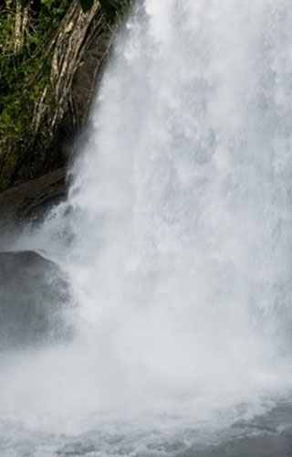 Sentinel Rock Waterfalls in Wayanad