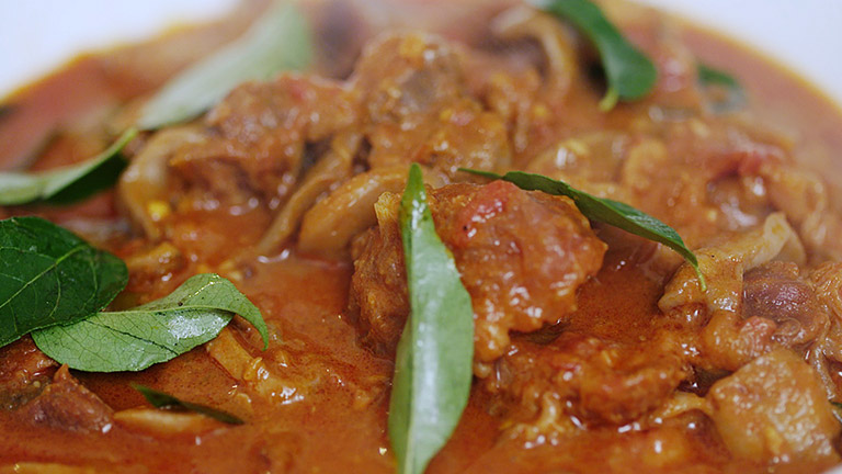 Malabar Beef Mushroom Curry