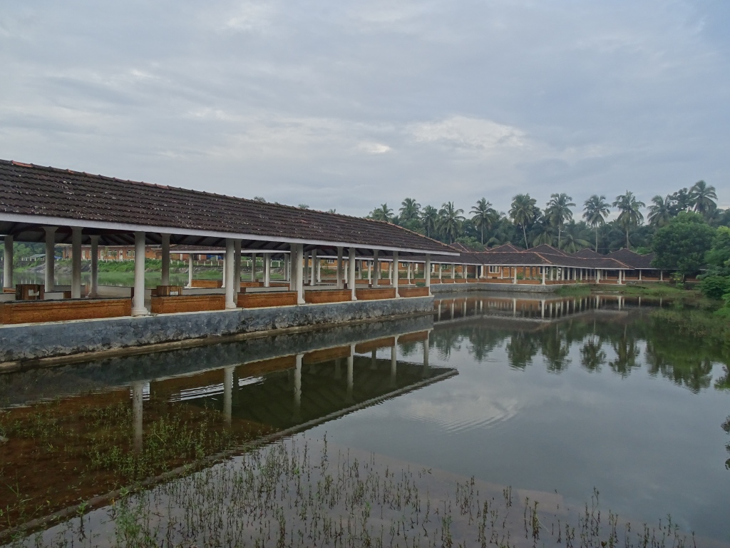 Pond and walkway at Sargaalaya