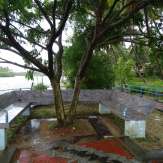 Visitor's place to enjoy the backwaters