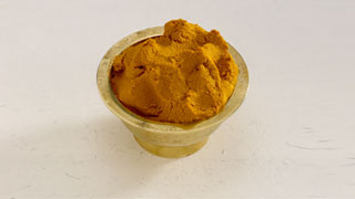 Turmeric paste for face care