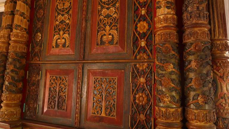 Interior of Chennamangalam Synagogue