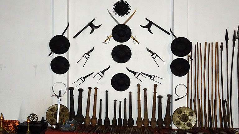 weapons in kalari
