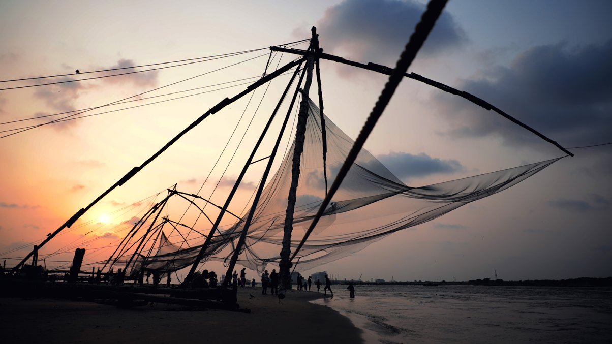 Chinese Fishing Nets, Kochi Kerala Tourism
