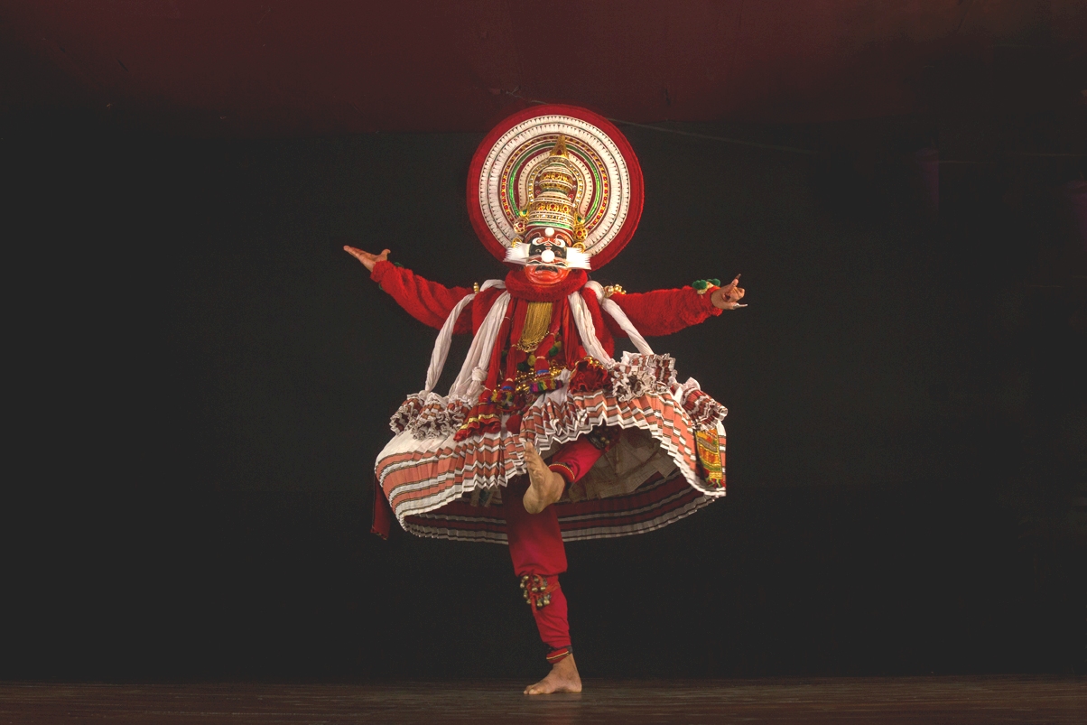 Chuvanna thadi - a kathakali make-up