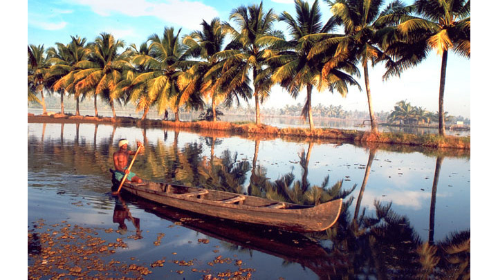 Early morning sights on the backwater stretches of Kerala