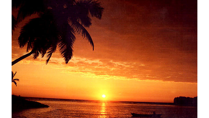 Sunset at Valiyaparamba Backwaters