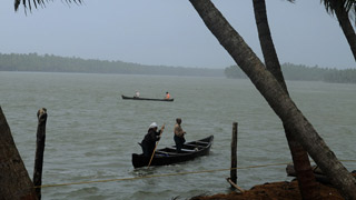 Scenic backwater stretch of Kasaragod
