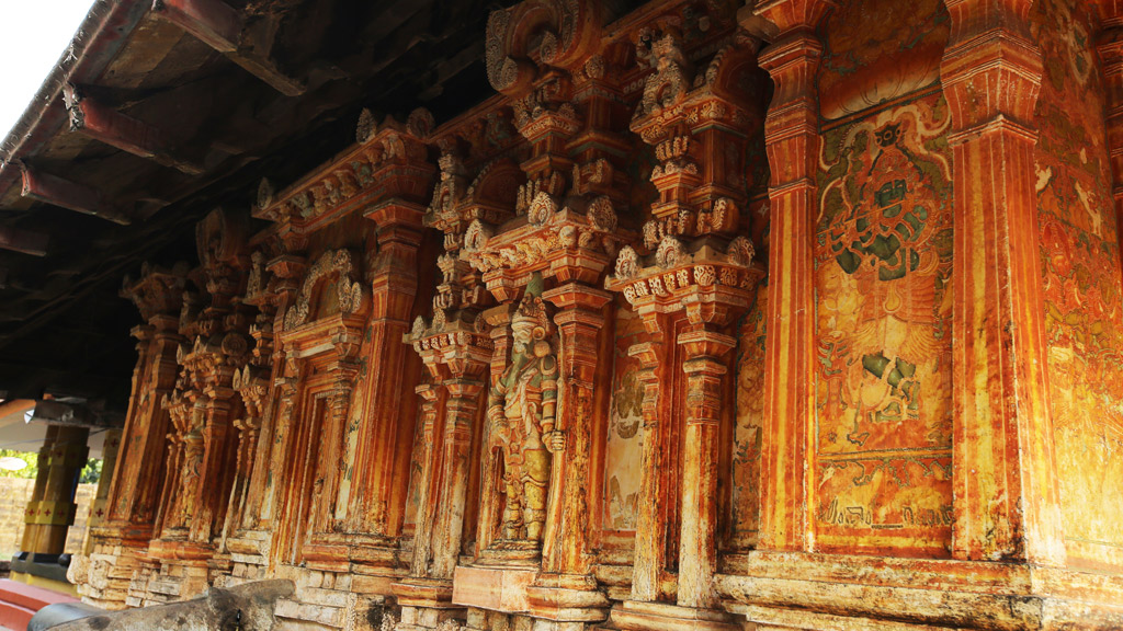 Murals and  Sculptures, Thodeekalam Siva Temple