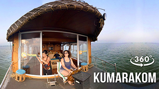 Experimenta el crucero en casa flotante @ Kumarakom | Video de 360°