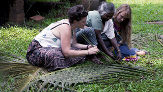 Weaving Palm Fronds