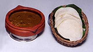 Meen Pathiri and Kozhi Varutharacha Curry
