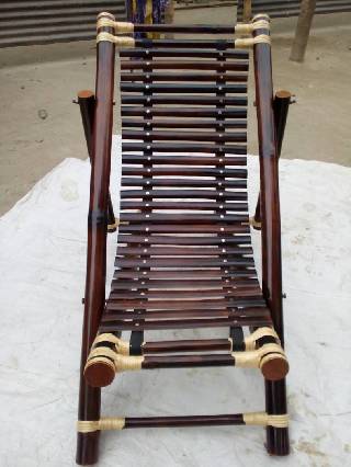 Bamboo Easy Chair Black