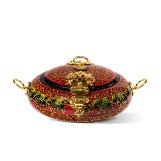 Cheppu, Authentic Kerala Ornament Box | Handpainted Wooden Casket Box