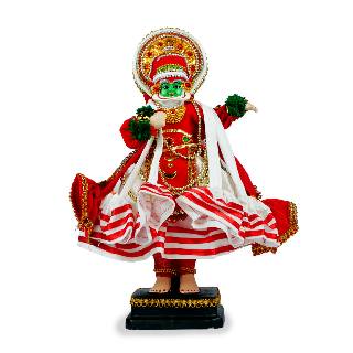 Kathakali Figurine (Pacha Vesham) | Kerala Handicraft Doll