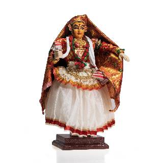 Kathakali Figurine Rukmini | Kerala Handicraft Doll