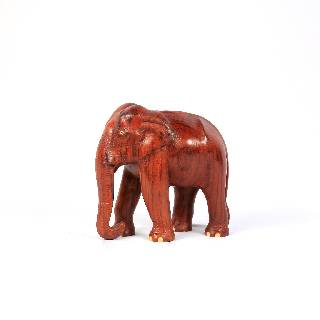 Handmade Wooden Elephant Statue | Traditional Decorative Showpiece