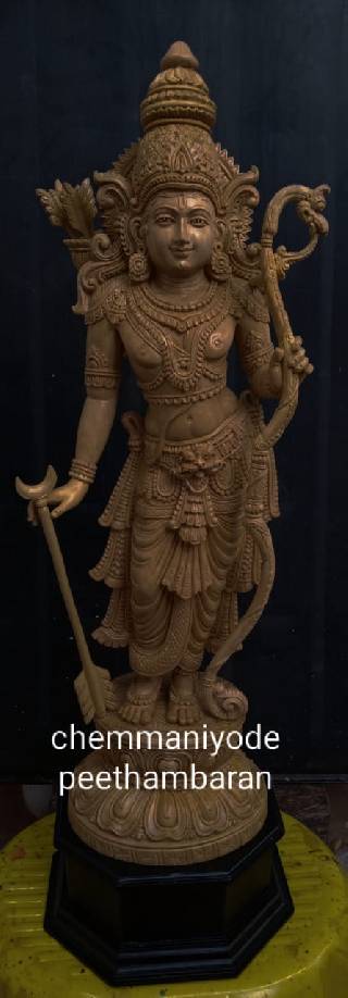 SREE RAMA WOODEN STATUE