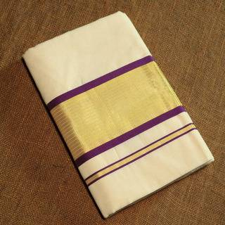 Kerala Cotton Kasavu Saree with 5 inch Border | Onam Collections