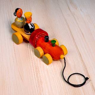 Channapatna Man And Woman Engine Toy | Wooden Toy | Eco- Friendly Toys