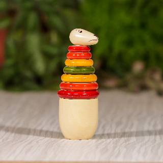 Channapatna Kangaroo Stacking Toy |Counting Set For Kids