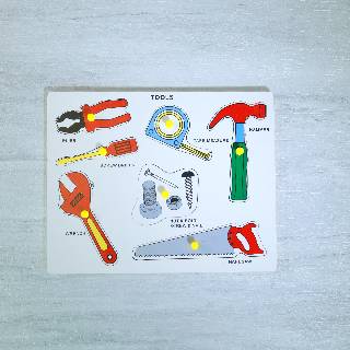 Wooden puzzle Board - Tools