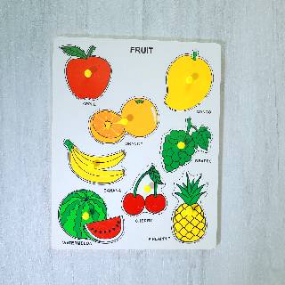 Wooden Puzzle Board - Fruits