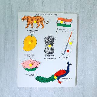 Wooden Puzzle Board - National Symbols