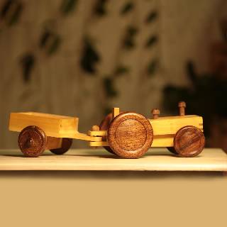 Wooden Tractor Trolley Toys