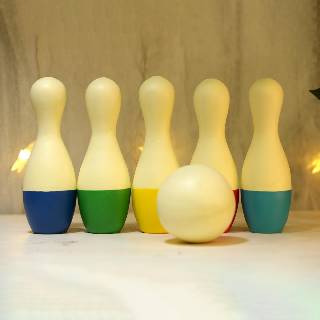 Wooden Bowling Pins Toy