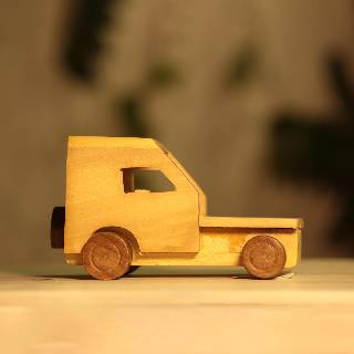 Wooden Covered Jeep Toy