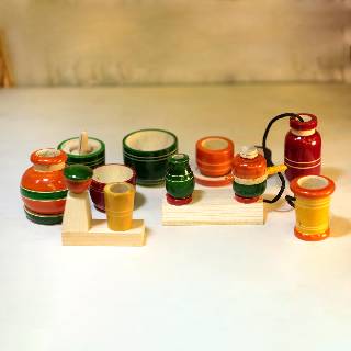 Channapatna Kitchen Toy Set for Kids