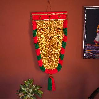 Handcrafted Nettipattam | Elephant Caparison Wall Hanging | 3 feet
