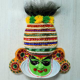 Kathakali Krishna Face Wall Hanging | Wall Decor | Kathakali Wall Decor