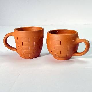 Terracotta Tea Cups | Handcrafted Clay Cups for Authentic Chai Experience |Eco-Friendly Tea Cups