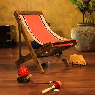 Baby Leaning chair | Wooden Easy Chair for Children | Mini Charukasera