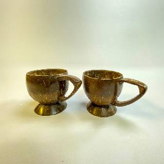 Coconut Shell Mug(with Handle)/Eco-Friendly Coconut Shell Tea/Coffee  mug