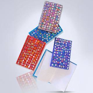 Handmade Beaded & Mirror-Work Notepad – Small